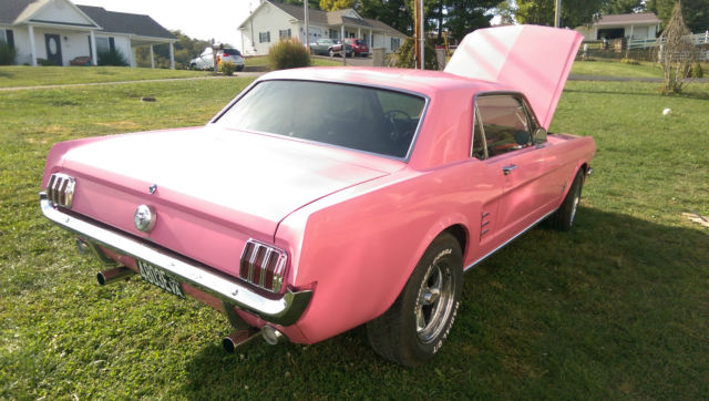 1966 pink Ford Mustang