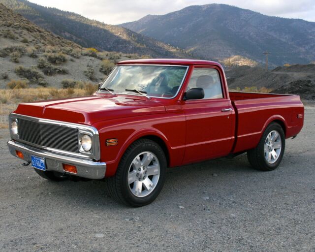 1972 CRIMSON RED Chevrolet C-10 Short Wheel Base 4x4