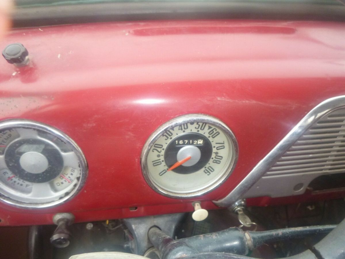 1952 Red Ford F-100 Standard Cab Pickup