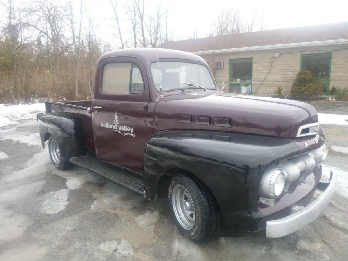1952 Red Ford F-100 Standard Cab Pickup