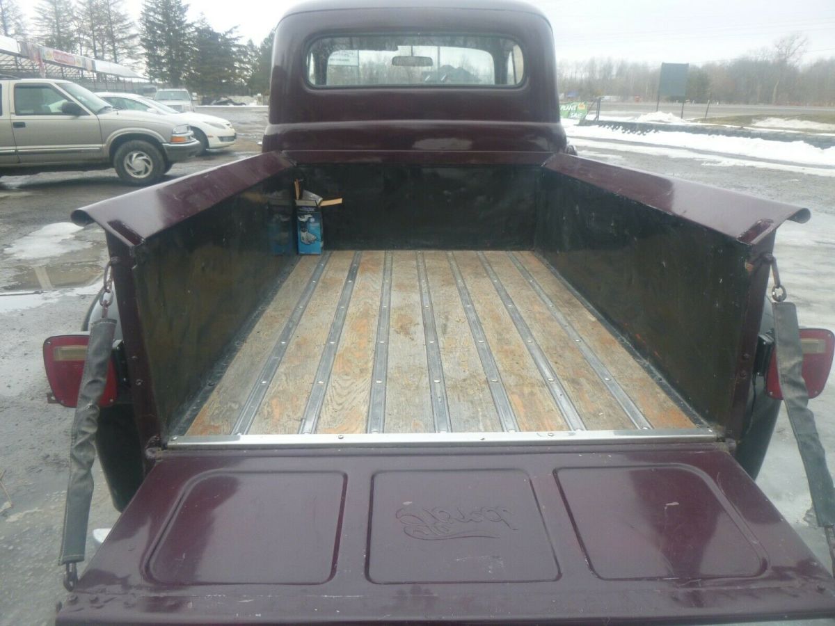1952 Red Ford F-100 Standard Cab Pickup