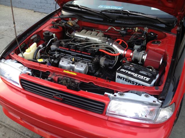 1994 Red/Black Nissan Sentra Custom