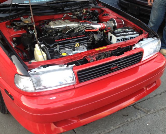 1994 Red/Black Nissan Sentra Custom