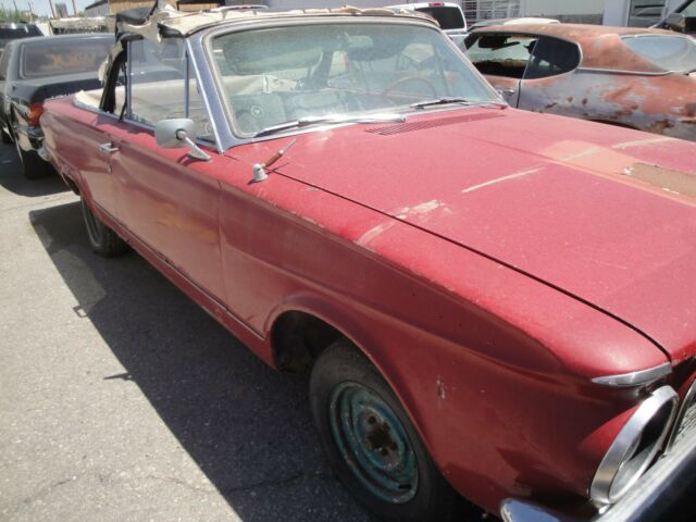 1963 Red Plymouth Valiant Convertible