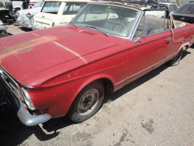 1963 Red Plymouth Valiant Convertible