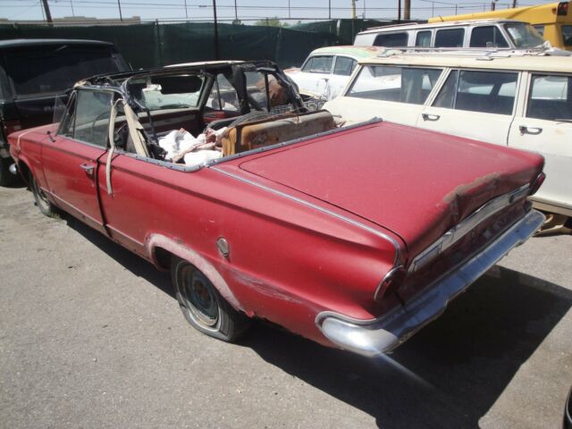 1963 Red Plymouth Valiant Convertible