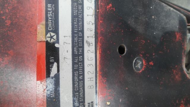 1972 Yellow Plymouth Barracuda Coupe