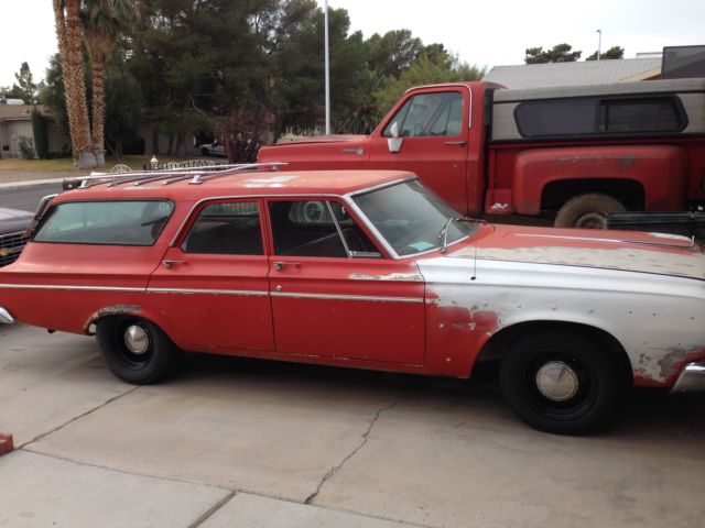 1964 Red Plymouth Wagon Wagon