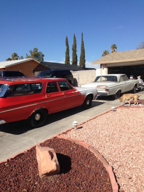 1964 Red Plymouth Wagon Wagon