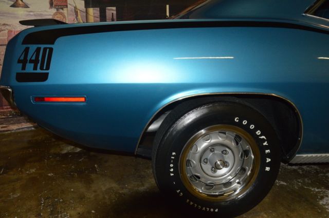 1970 Blue Plymouth Barracuda Coupe