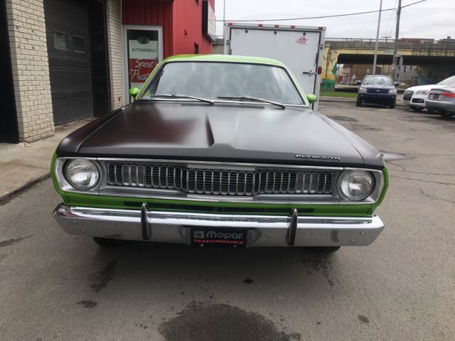 1971 Green Plymouth Duster Coupe