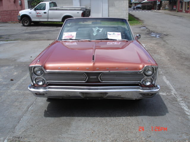 1966 Gold Plymouth Fury Convertible