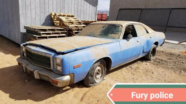 1978 Blue Plymouth Fury Sedan