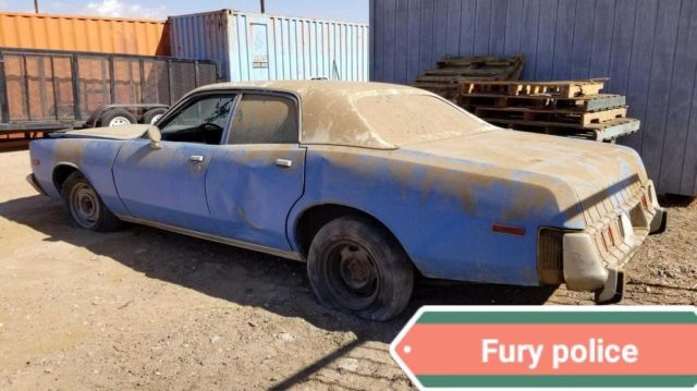 1978 Blue Plymouth Fury Sedan