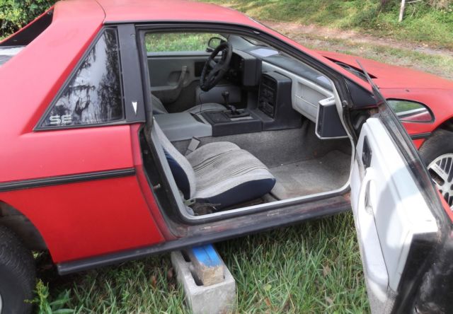 1984 Red Pontiac Fiero Coupe