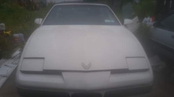 1986 White Pontiac Firebird Coupe