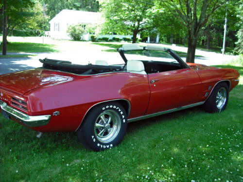 1969 Red Pontiac Firebird Convertible