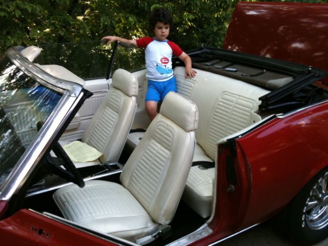 1969 Red Pontiac Firebird Convertible