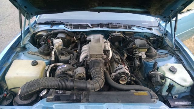 1989 Blue Pontiac Firebird Hatchback