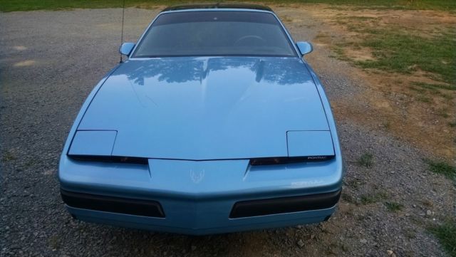 1989 Blue Pontiac Firebird Hatchback