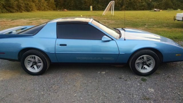 1989 Blue Pontiac Firebird Hatchback