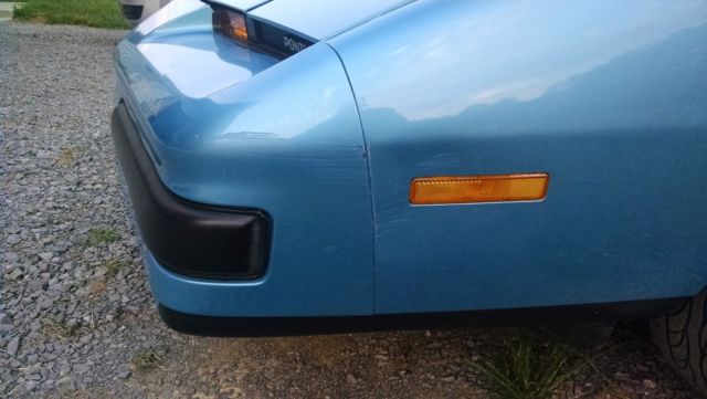 1989 Blue Pontiac Firebird Hatchback