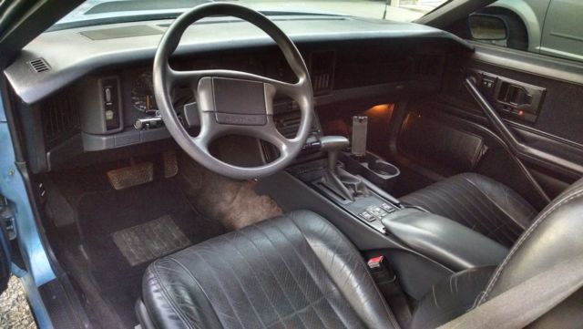 1989 Blue Pontiac Firebird Hatchback