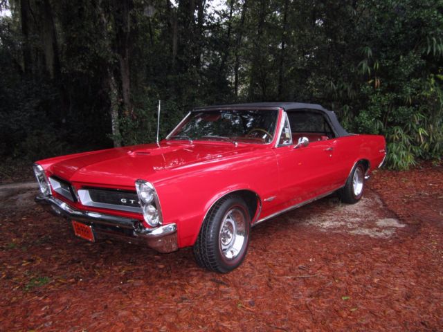 1965 Red Pontiac GTO Convertible
