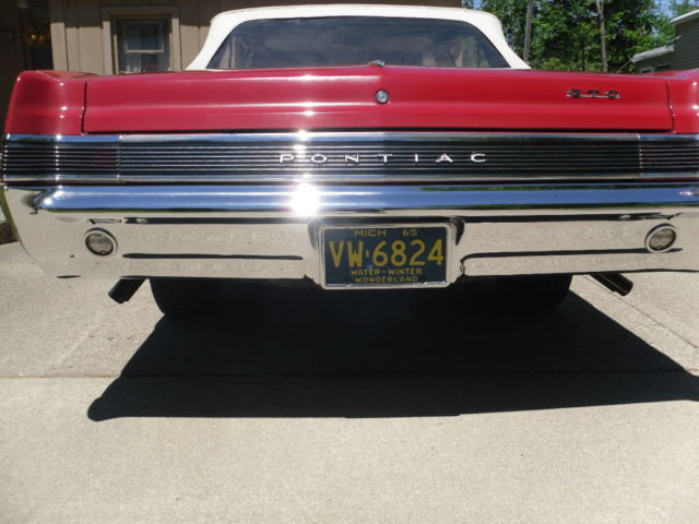 1965 Red Pontiac GTO Convertible
