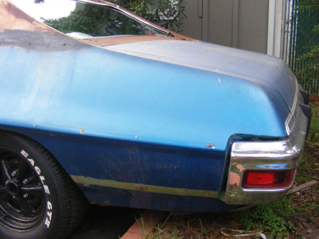 1972 Blue Pontiac Le Mans Coupe