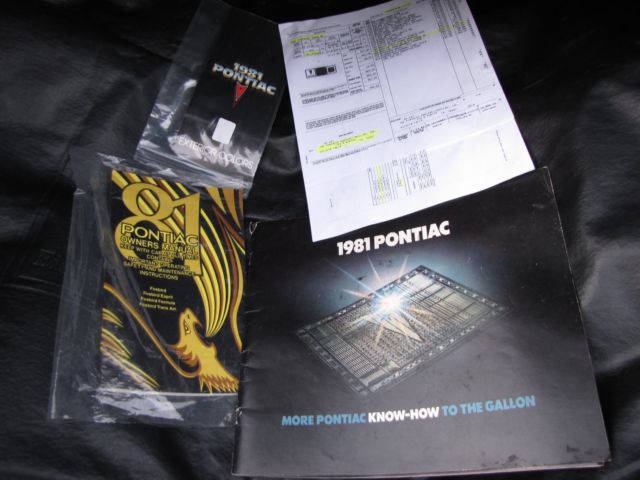 1981 Black Pontiac Trans Am Coupe