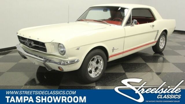 1965 White Ford Mustang Coupe