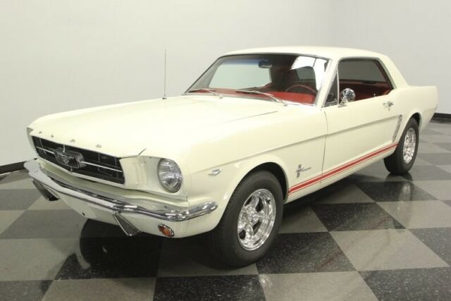 1965 White Ford Mustang Coupe