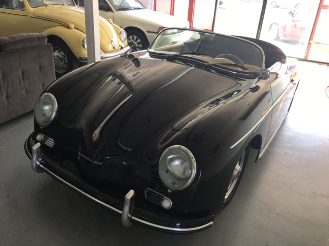 1957 Black Porsche 356 Convertible