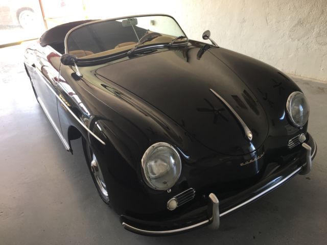 1957 Black Porsche 356 Convertible