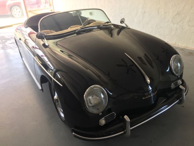 1957 Black Porsche 356 Convertible
