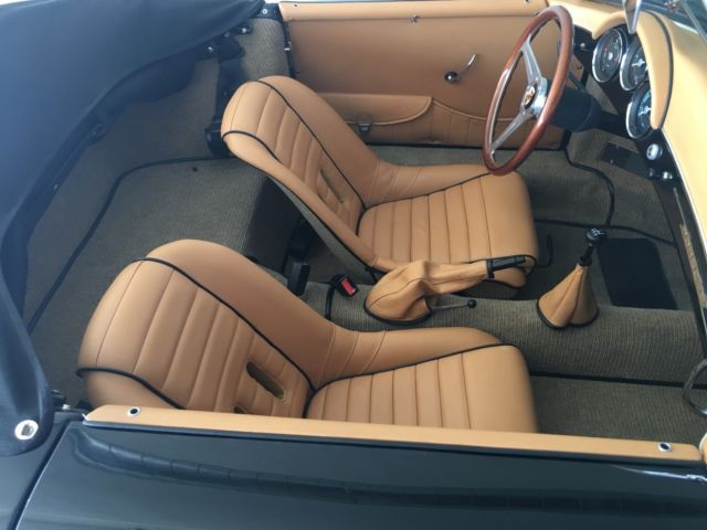 1957 Black Porsche 356 Convertible