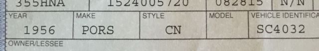 1956 Porsche 356