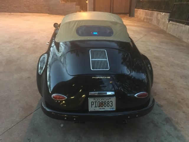1956 Black Porsche 356 Convertible
