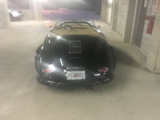 1956 Black Porsche 356 Convertible