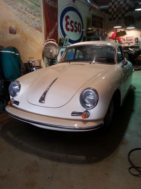 1964 White Porsche 356 Coupe