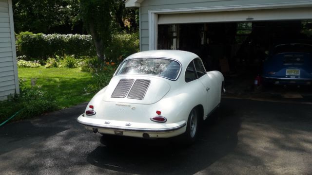 1964 White Porsche 356 Coupe
