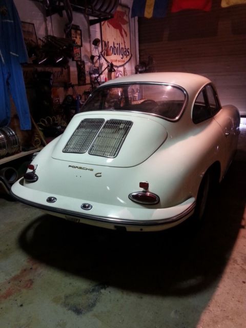 1964 White Porsche 356 Coupe