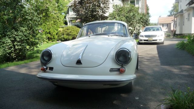 1964 White Porsche 356 Coupe