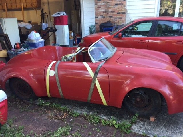 1965 Red Porsche 356 Convertible