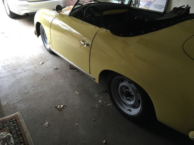 1956 Black Porsche 356 Convertible