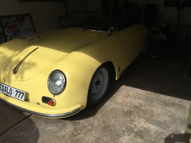1956 Black Porsche 356 Convertible