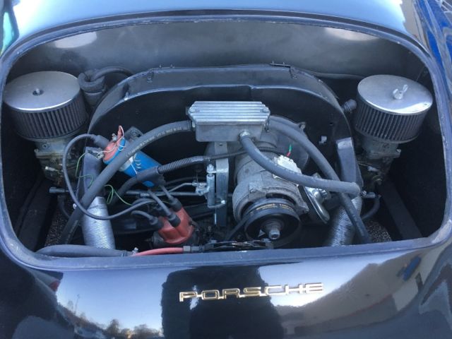 1956 Black Porsche 356 Convertible