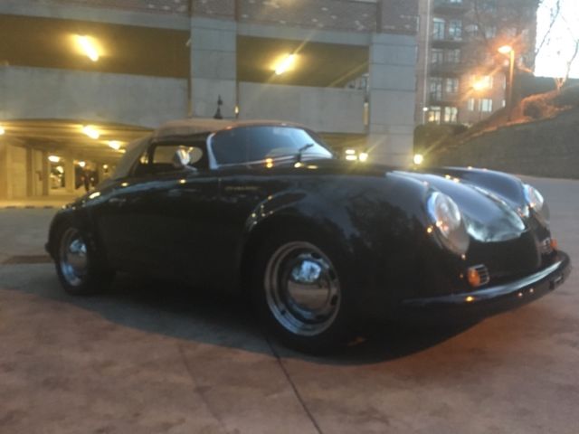 1956 Black Porsche 356 Convertible