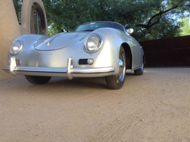 1957 Silver Porsche 356 Convertible